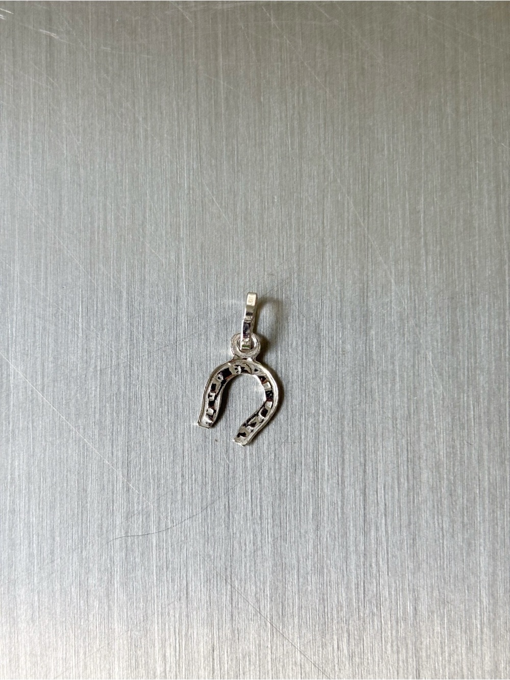 Sterling Silver Horseshoe Charm Pendant